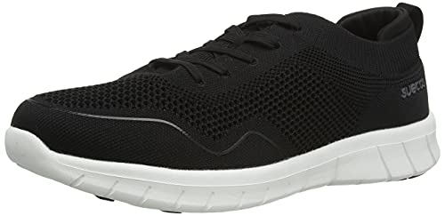 Suecos Unisex Lätt Sneaker, Schwarz, Weiß, 39 EU Weit von Suecos