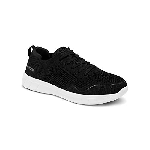 Suecos Unisex Lätt Sneaker, Schwarz, Weiß, 41 EU Weit von Suecos