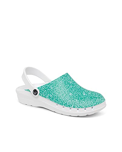 Suecos Unisex Oden Fusion Print Arbeitsclogs, Estampado, 40 EU Weit von Suecos