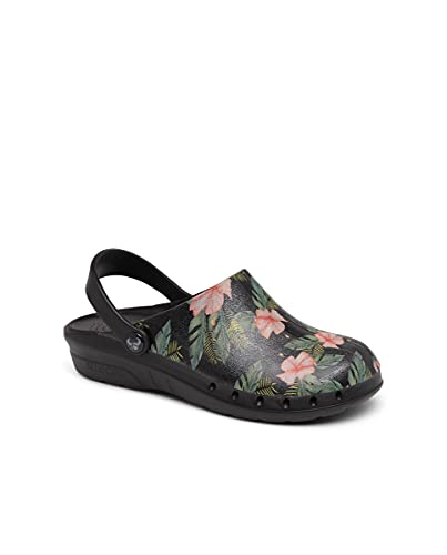 Suecos Unisex Oden Fusion Print Berufs-Clogs, Dschungel, 39 EU Weit von Suecos