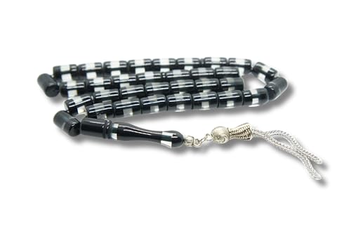 33 Tesbih Islamischer Gebetsrosenkranz Faturan Misbaha Amber Prayerbeads Bakalite tasbeeh Tasbih Turkish Kehribar Bernstein Gebetskette Natur Ay Yildiz Türkiye Osmanli istanbul Schwarz von Sükrü Baba
