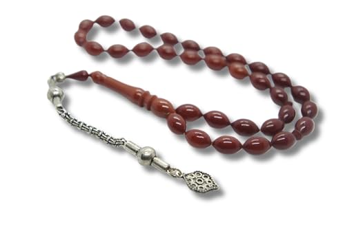 Sükrü Baba 33 Tesbih Islamischer Gebetsrosenkranz Faturan Misbaha Amber Prayerbeads Bakalite tasbeeh Tasbih Turkish Kehribar Bernstein Gebetskette Natur Ay Yildiz Türkiye Osmanli istanbul Braun von Sükrü Baba