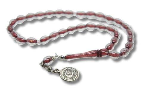 Sükrü Baba 33 Transparent Tesbih Islamischer Gebetsrosenkranz Faturan Misbaha Amber Prayerbeads Bakalite tasbeeh Tasbih Turkish Kehribar Bernstein Gebetskette Natur Ay Yildiz Türkiye Osmanli von Sükrü Baba