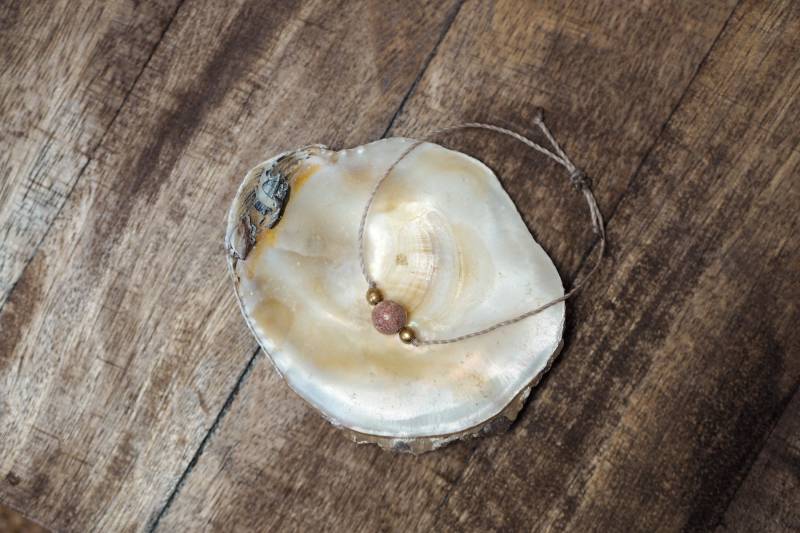 Armband Mit Natursteinperle Schlichtes Boho von SuenoDelSol