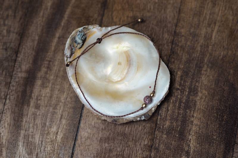 Armband Mit Natursteinperle Schlichtes Boho von SuenoDelSol