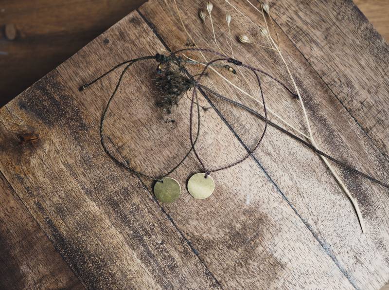 Schlichtes Armband Mit Messinganhänger von SuenoDelSol