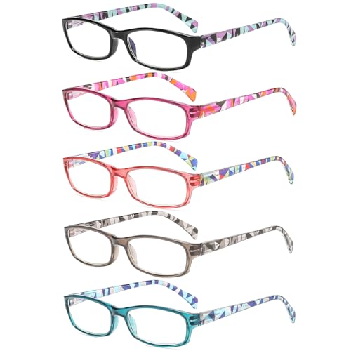 Suertree Lesebrille fur Damen Modern Blaulichtfilter Lesehilfe Federscharnier Augenoptik Brille mit 4,0X Dioptrien von Suertree