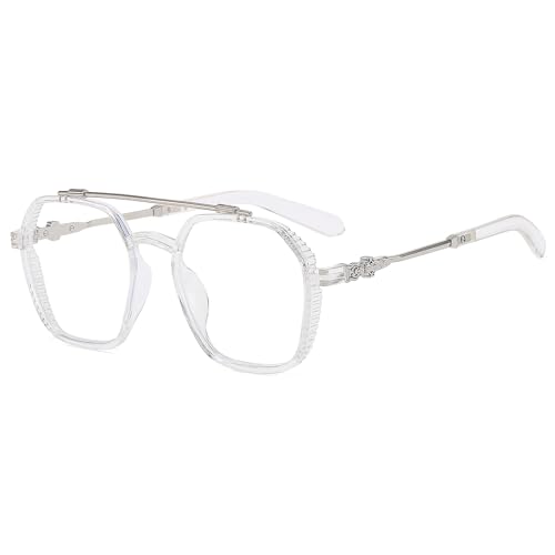Suertree Blaulichtfilter Myopia Brille bequeme Myopie Brillen Mode Myopia Brillen Leichte Kurzsichtige Brille für Damen Herren Transparente -2.0 Dioptrien von Suertree
