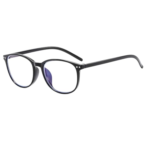 Suertree Myopia Brille Unisex Blaulichtfilter Leichte Kurzsichtigkeit Brille Scharnier Mode Distanz Brille für Damen Herren Rund Schwarz -0.5 Suertree Myopia Brille Unisex Blaulichtfilter Leichte Kurzsichtigkeit Brille Scharnier Mode Distanz Brille für Damen Herren Rund Schwarz -0.5 von Suertree
