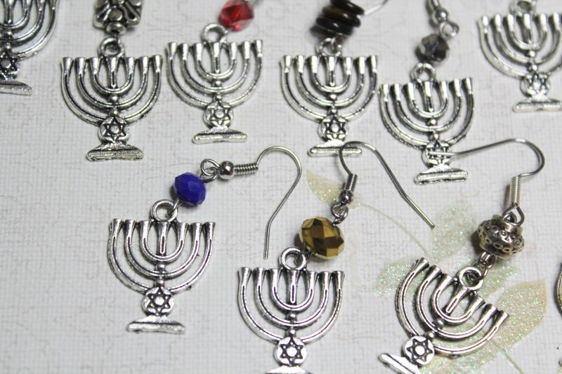 Handgemachte Menora Ohrringeschmuck von SuesArts