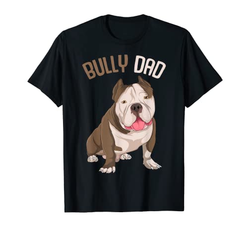 American Bully Dad Hunde Papa Männer T-Shirt von Süße American Bully Geschenke