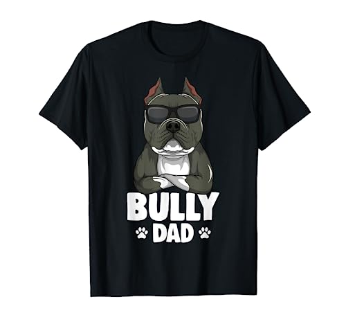 American Bully Dad Hunde Papa Männer T-Shirt von Süße American Bully Geschenke