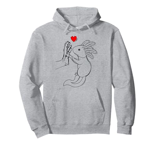 Axolotl Liebe Kinder Frauen Mädchen Pullover Hoodie von Süße Axolotl Designs & Geschenkideen