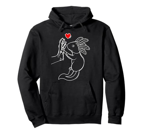 Axolotl Liebe Kinder Frauen Mädchen Pullover Hoodie von Süße Axolotl Designs & Geschenkideen