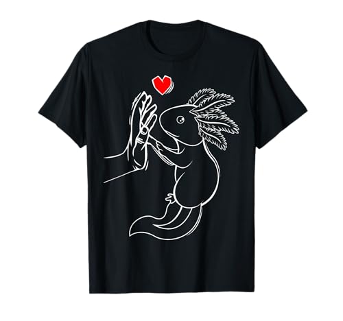 Axolotl Liebe Kinder Frauen Mädchen T-Shirt von Süße Axolotl Designs & Geschenkideen