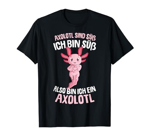 Axolotl sind süß Salamander Damen Mädchen Kinder T-Shirt von Süße Axolotl Designs & Geschenkideen
