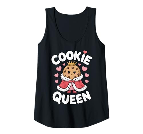 Damen Cookie Queen Backen Schokoladenkeks Gebäck Tank Top von Süße Backfreude Fans