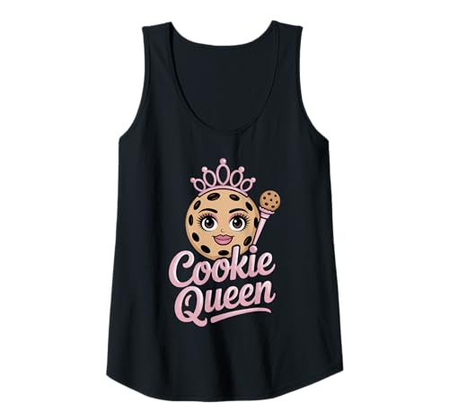Damen Cookie Queen Backen Schokoladenkeks Gebäck Tank Top von Süße Backfreude Fans