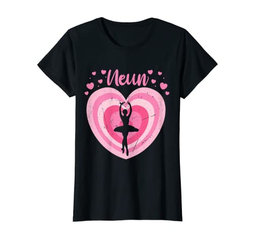 9. Geburtstag Mädchen Süßes Ballet Tänzerin 9 Jahre T-Shirt 9. Geburtstag Mädchen Süßes Ballet Tänzerin 9 Jahre T-Shirt von Süße Ballet Tänzerin Geburtstag Geschenk Mädchen