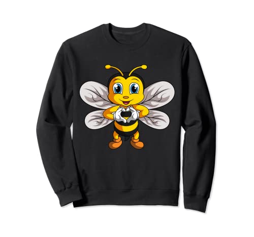 Bienen Kinder Damen Mädchen Biene Sweatshirt Bienen Kinder Damen Mädchen Biene Sweatshirt von Süße Bienen Liebhaber Geschenke