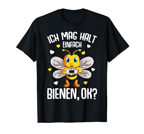 Ich mag halt Bienen Kinder Damen Mädchen Biene T-Shirt von Süße Bienen Liebhaber Geschenke