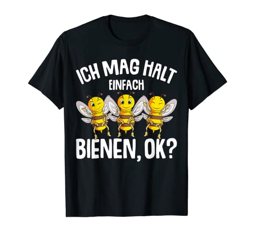 Ich mag halt Bienen Kinder Mädchen Damen Biene T-Shirt von Süße Bienen Liebhaber Geschenke