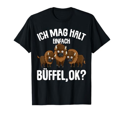 Ich mag halt Büffel Bison Liebhaber Jungen Kinder T-Shirt Ich mag halt Büffel Bison Liebhaber Jungen Kinder T-Shirt von Süße Bison Designs & Geschenkideen