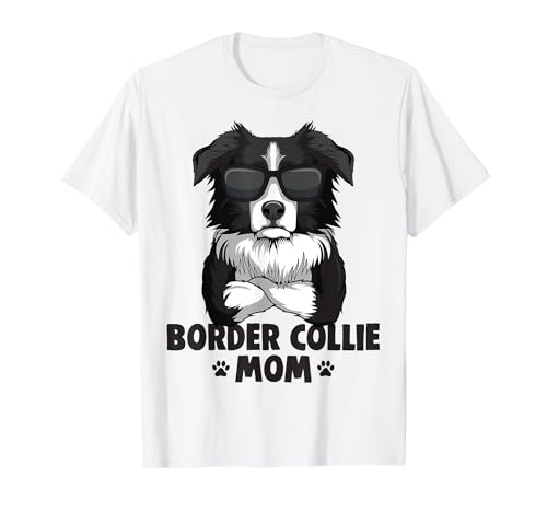 Border Collie Mom Hunde Mama Frauchen Damen T-Shirt Border Collie Mom Hunde Mama Frauchen Damen T-Shirt von Süße Border Collie Hund Geschenke