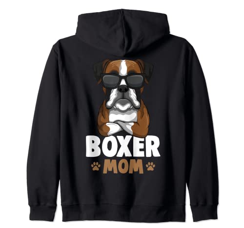 Boxer Hunde Mama Damen Frauchen Kapuzenjacke von Süße Boxer Hund Geschenke
