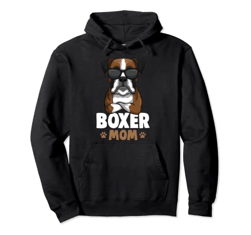 Boxer Hunde Mama Damen Frauchen Pullover Hoodie von Süße Boxer Hund Geschenke