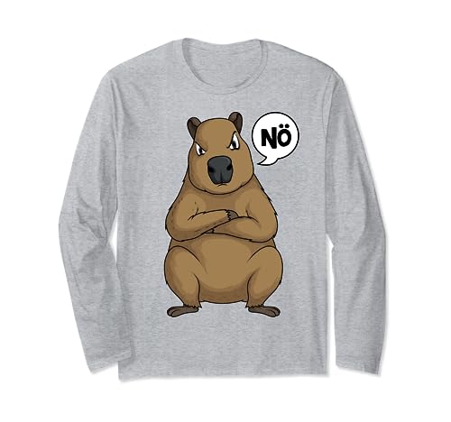 Capybara Kinder Jungen Damen Mädchen Langarmshirt von Süße Capybara Liebhaber Geschenke