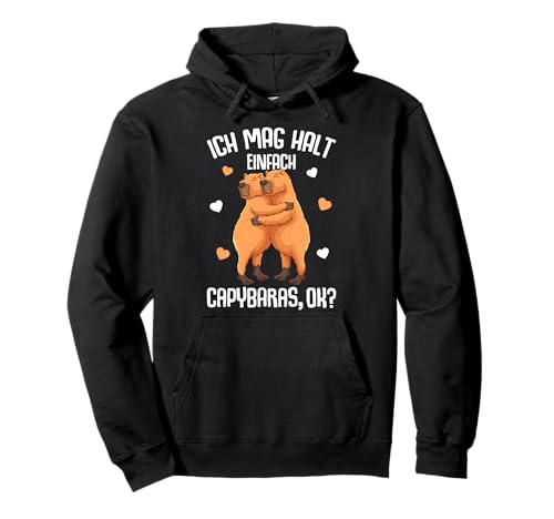 Ich mag halt Capybara Kinder Mädchen Damen Pullover Hoodie von Süße Capybara Liebhaber Geschenke