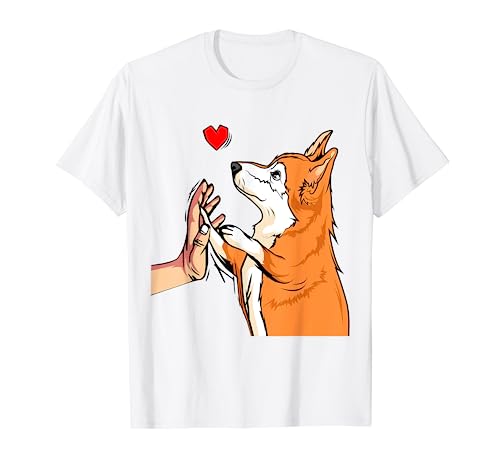 Corgi Liebe Hundehalterin Frauen Frauchen T-Shirt von Süße Corgi Hund Geschenke