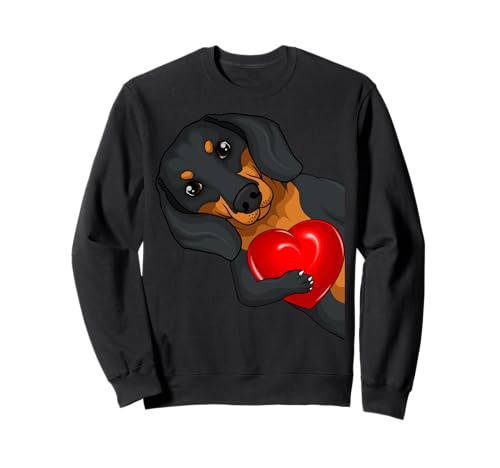 Dackel Dachshund Teckel Damen Mädchen Kinder Sweatshirt von Süße Dackel Hunde Design Geschenke