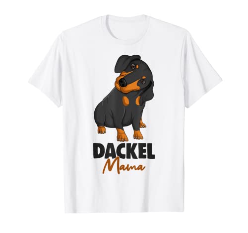 Dackel Mama Dachshund Hunde Damen T-Shirt von Süße Dackel Hunde Design Geschenke