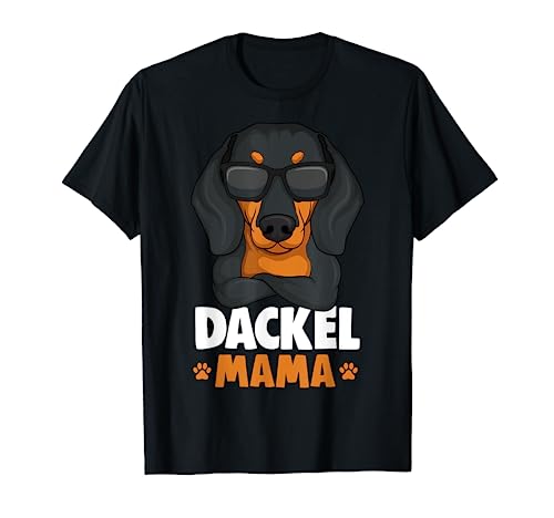 Dackel Mama Dachshund Teckel Hund Damen T-Shirt von Süße Dackel Hunde Design Geschenke