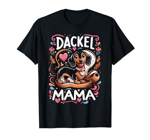 Dackel Mama Rauhaardackel T-Shirt von Süße Dackel Hunde Design Geschenke