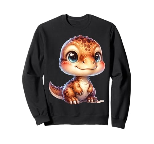 Kawaii Dinosaurier für Kinder Dino Motiv Sweatshirt von Süße Dino Designs für Kinder Jungen Mädchen