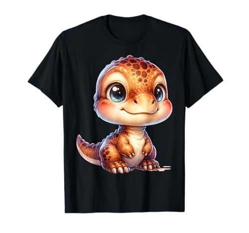 Kawaii Dinosaurier für Kinder Dino Motiv T-Shirt von Süße Dino Designs für Kinder Jungen Mädchen