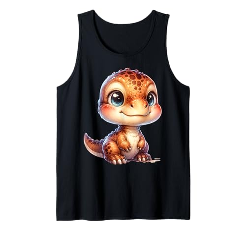 Kawaii Dinosaurier für Kinder Dino Motiv Tank Top von Süße Dino Designs für Kinder Jungen Mädchen