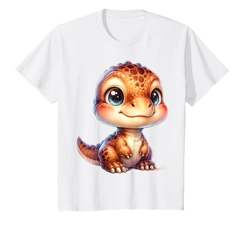 Kinder Kawaii Dinosaurier für Kinder Dino Motiv T-Shirt von Süße Dino Designs für Kinder Jungen Mädchen