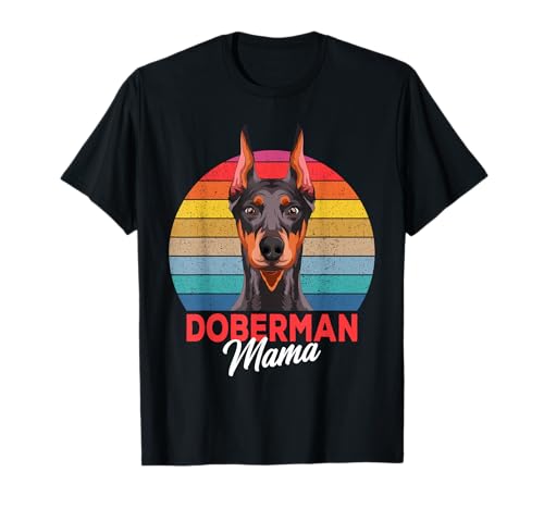 Dobermann Frauchen Doberman Hunde Mama T-Shirt von Süße Dobermann Pinscher Geschenkideen