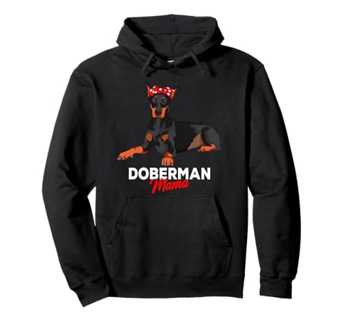 Dobermann Frauchen Doberman Mama Hunde Pullover Hoodie von Süße Dobermann Pinscher Geschenkideen