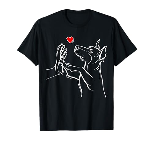 Dobermann Liebe Hunde Mama Doberman Frauchen T-Shirt von Süße Dobermann Pinscher Geschenkideen