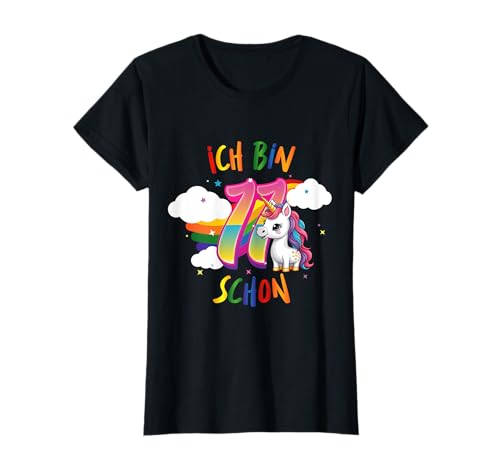 11. Geburtstag Einhorn Mädchen 11 Jahre alt Ich bin schon 11 T-Shirt 11. Geburtstag Einhorn Mädchen 11 Jahre alt Ich bin schon 11 T-Shirt von Süße Einhorn Geburtstag Geschenke für Mädchen