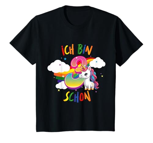 Kinder 3. Geburtstag Einhorn Mädchen 3 Jahre alt Ich bin schon 3 T-Shirt Kinder 3. Geburtstag Einhorn Mädchen 3 Jahre alt Ich bin schon 3 T-Shirt von Süße Einhorn Geburtstag Geschenke für Mädchen
