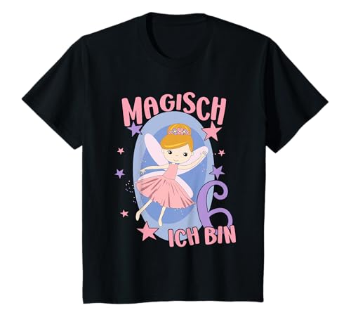 6. Geburtstag Fee Ich bin 6 Geburtstagsshirt 6 Jahre Mädchen T-Shirt 6. Geburtstag Fee Ich bin 6 Geburtstagsshirt 6 Jahre Mädchen T-Shirt von Süße Fee Geburtstag Mädchen Geschenkideen & Deko