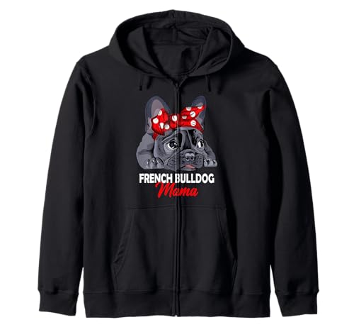 Französische Bulldogge Mama Frenchie Hunde Frauchen Kapuzenjacke von Süße Französische Bulldoggen Geschenke