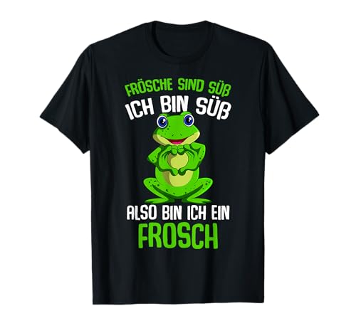 Frösche sind süß Mädchen Kinder Damen Frosch T-Shirt von Süße Frosch Liebhaber Geschenke