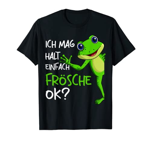 Frosch Ich mag halt Frösche Mädchen Kinder Mädchen T-Shirt von Süße Frosch Liebhaber Geschenke